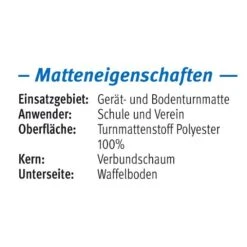 Sport-Thieme Turnmatte "Sport C" -Filt Wood Verkaufe 120 2045 Eigenschaften