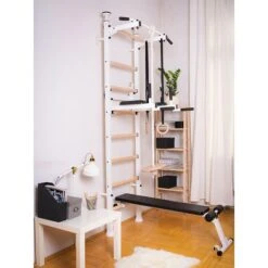 BenchK Sprossenwand Fitness-System "523W + A204" -Filt Wood Verkaufe 300 7903 3